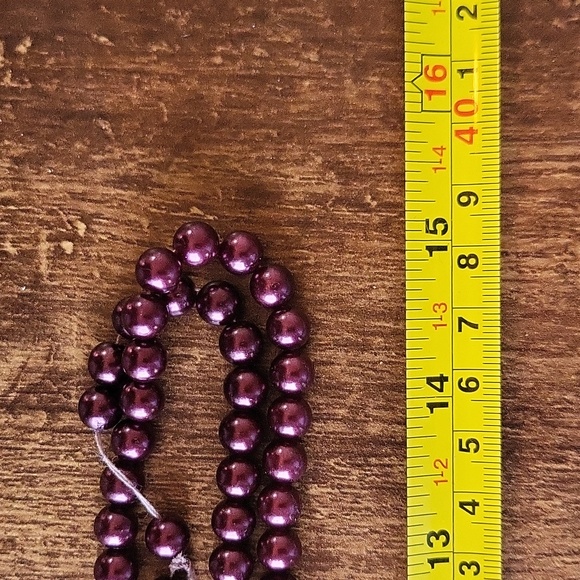 Vintage Purple "Pearl" Layered Necklace - Picture 3 of 3